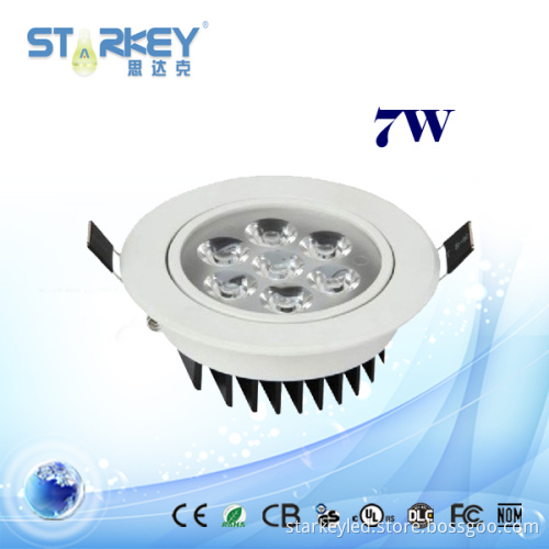 Embeded 7W Dimmable LED Ceiling Light